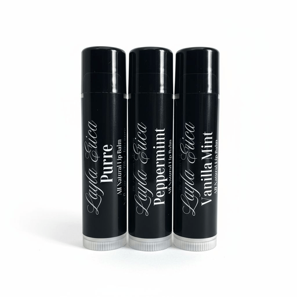 Lip Balm Trio – Pure, Peppermint & Vanilla Mint - Layla Erica
