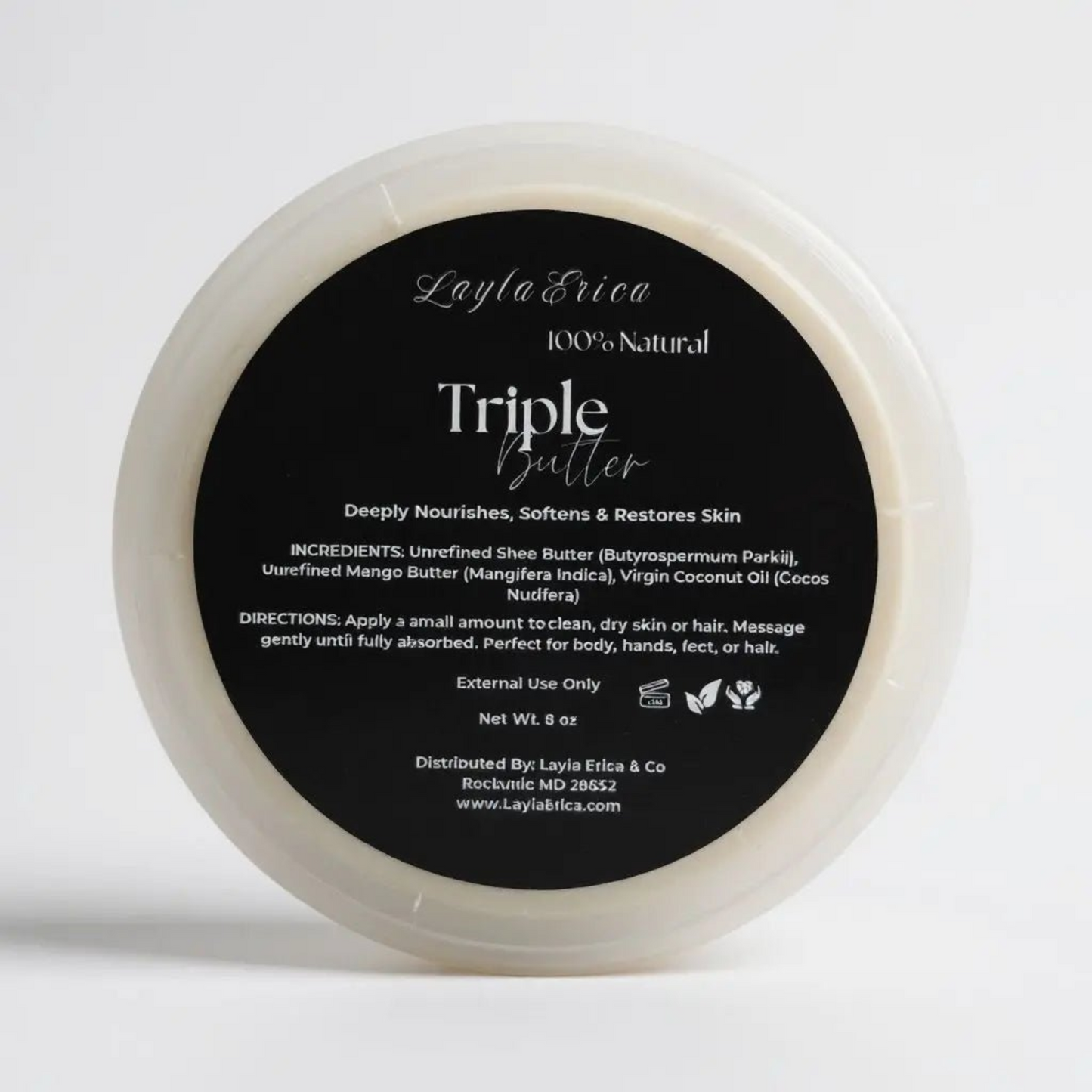 Layla Erica Triple Butter blend – shea, mango, and coconut for soft, nourished skin
