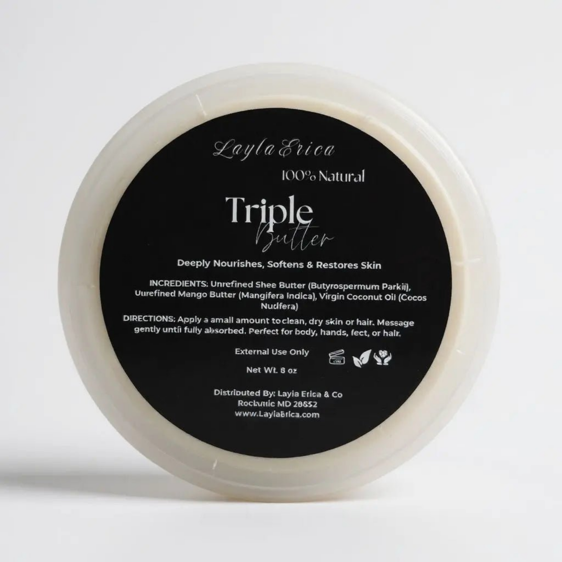 Layla Erica Triple Butter blend – shea, mango, and coconut for soft, nourished skin